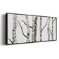 Birch Trees II - Floater Framed Canvas Print