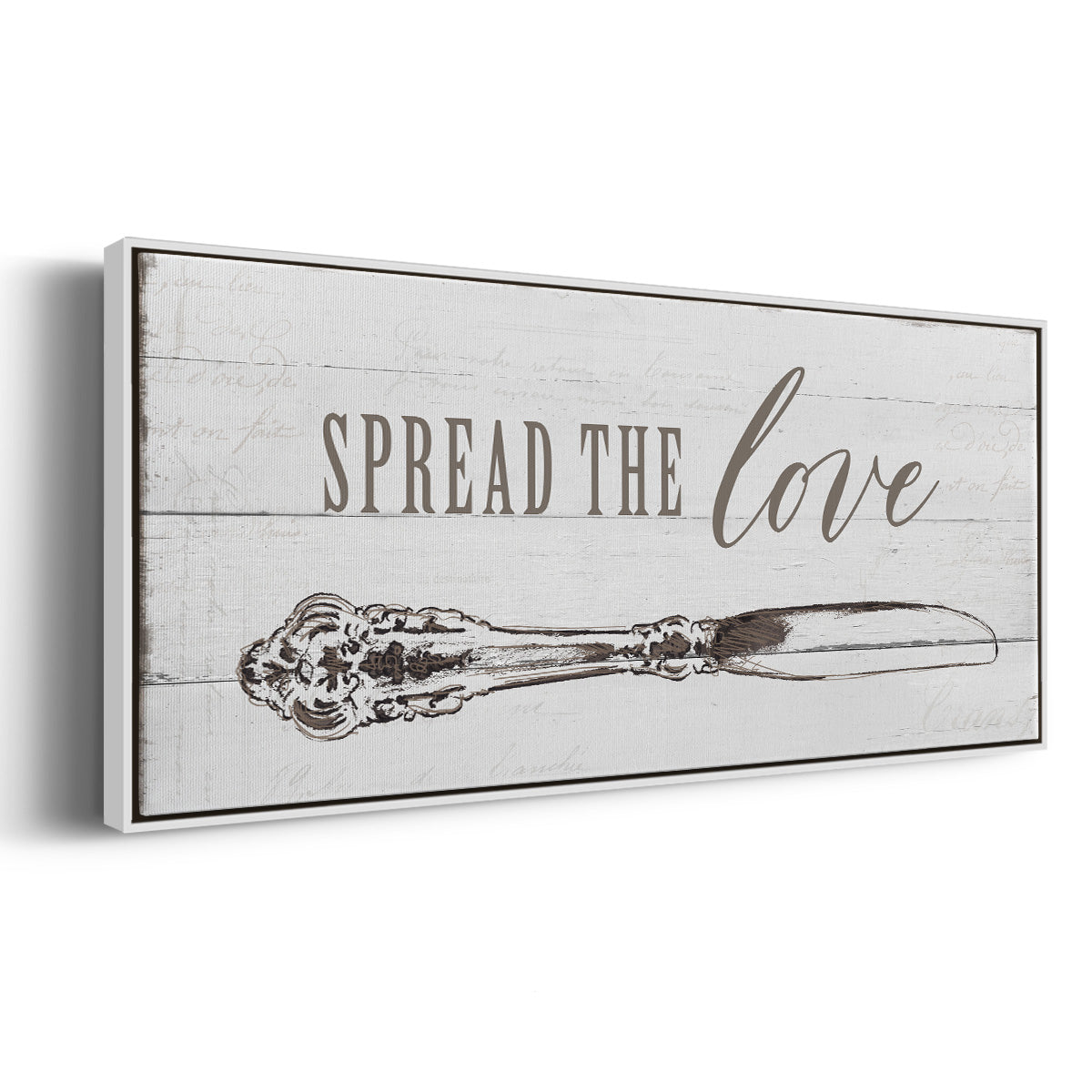 Spread the Love - Floater Framed Canvas Print
