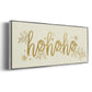 Golden HoHoHo - Floater Framed Canvas Print