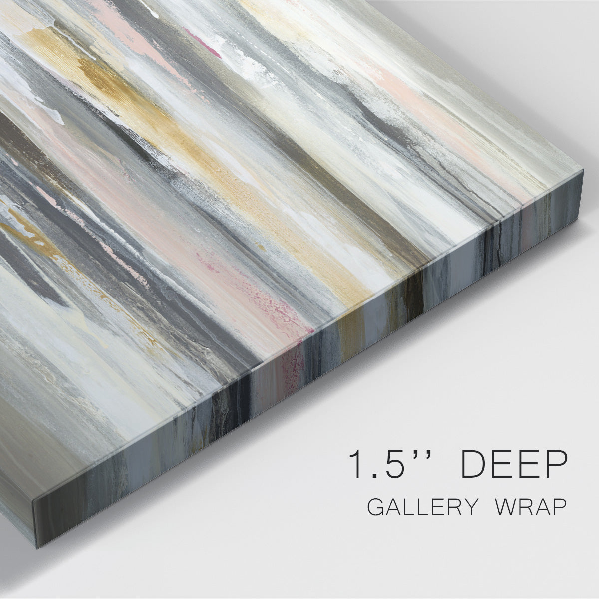 Color Ripple II Premium Gallery Wrapped Canvas - Ready to Hang