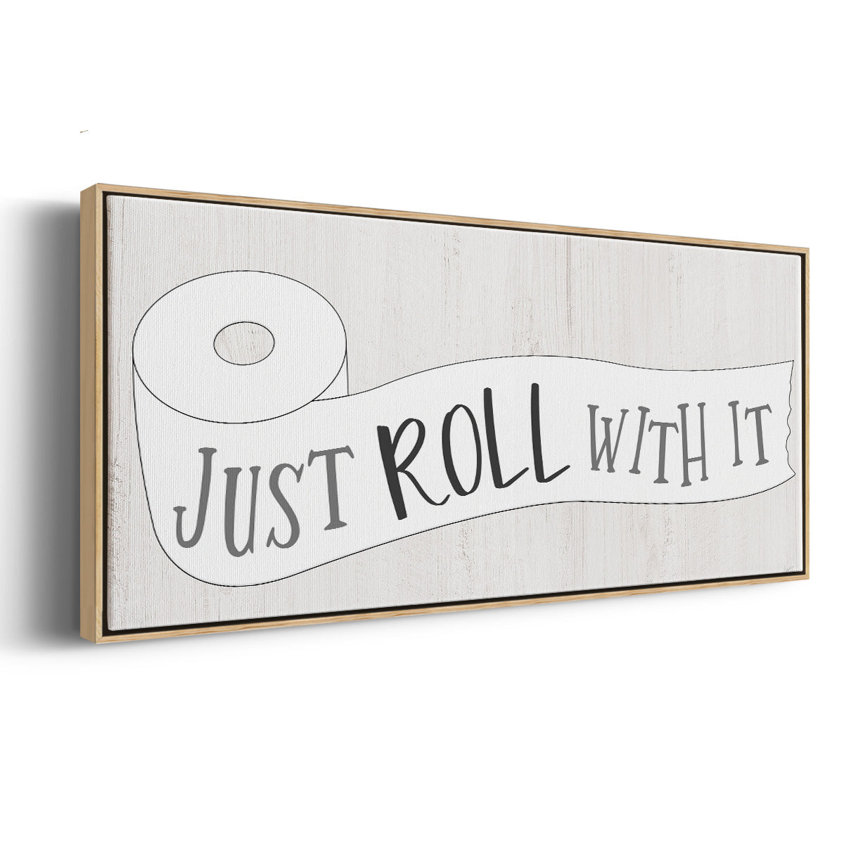 Just Roll - Floater Framed Canvas Print