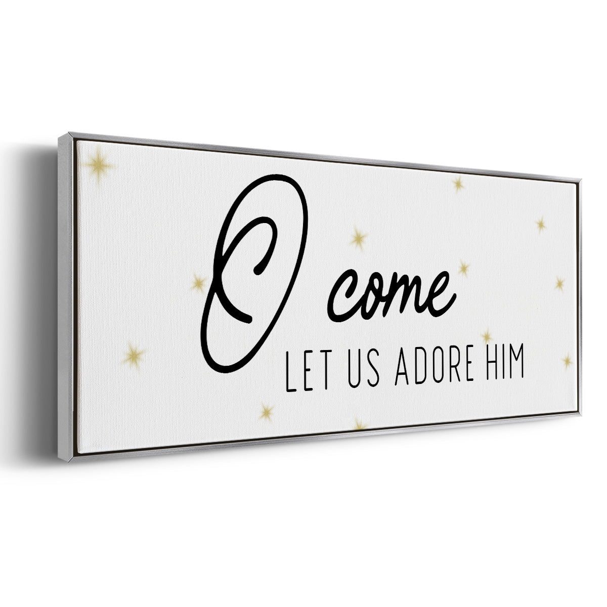 O Come - Floater Framed Canvas Print