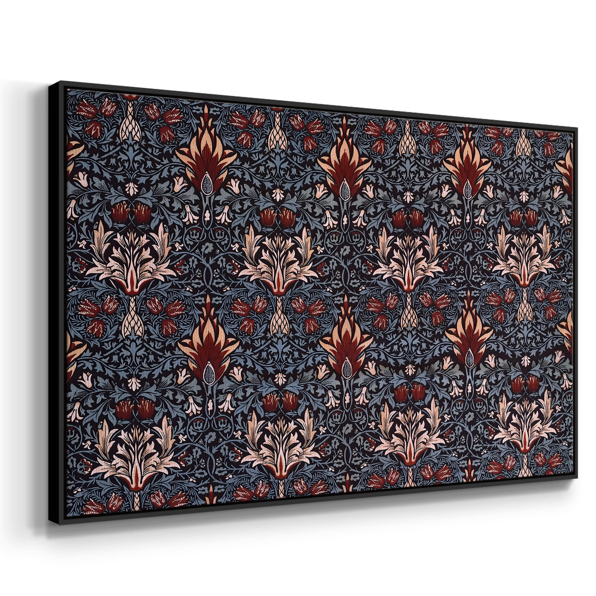 Snakeshead (Printed Textile), c. 1876 - Floater Framed Canvas Print