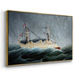 A Ship in the Storm, c. 1899 - Floater Framed Canvas Print