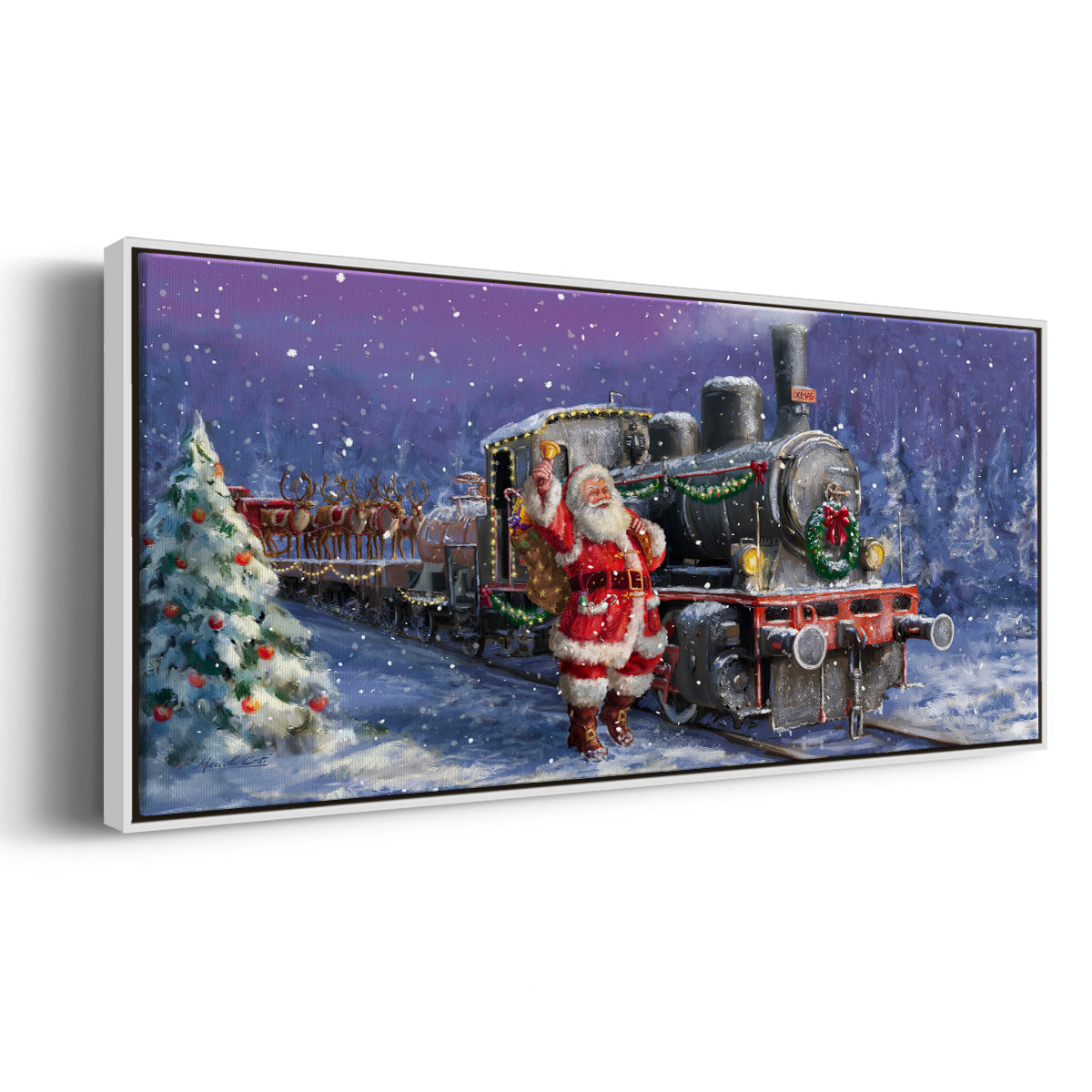 All Aboard - Floater Framed Canvas Print