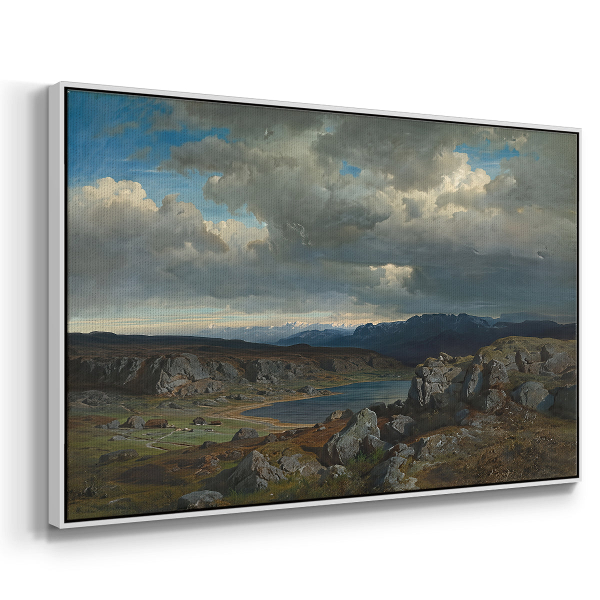 Norwegian Highlands, 1857 - Floater Framed Canvas Print