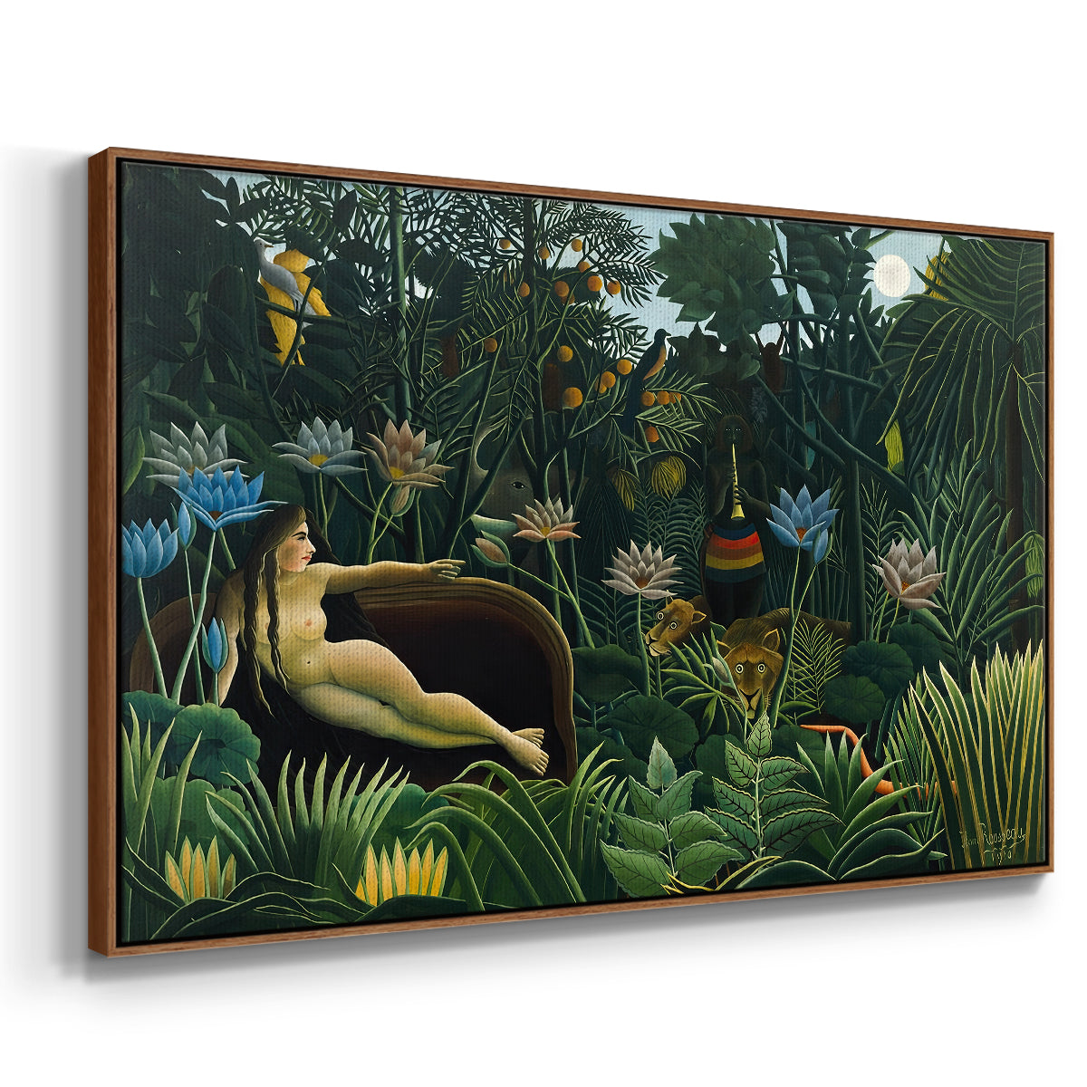 The Dream (Le Rêve), 1910 - Floater Framed Canvas Print