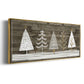 Wooded White Christmas Collection D - Floater Framed Canvas Print