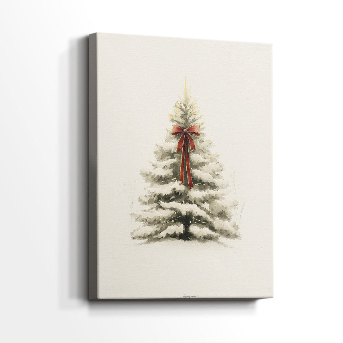 Dawn of Snowwhite Night - Canvas Art Print
