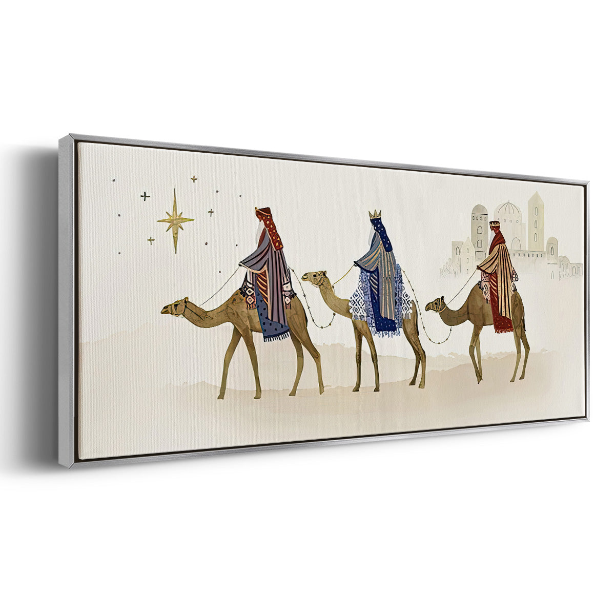 Away in a Manger Collection D - Floater Framed Canvas Print