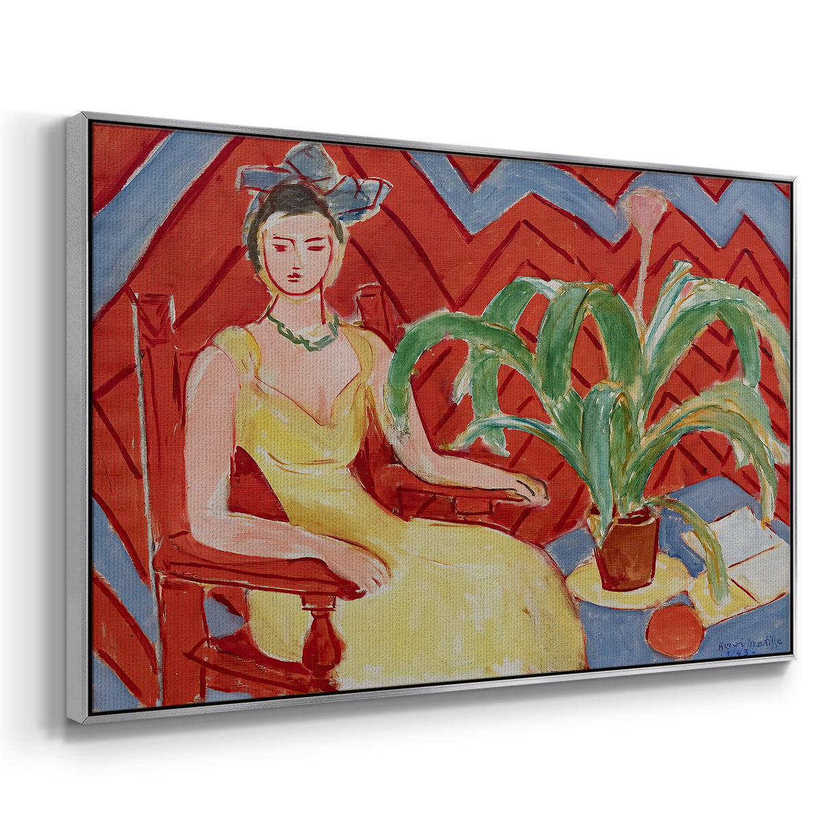 Michaella, 1943 - Floater Framed Canvas Print