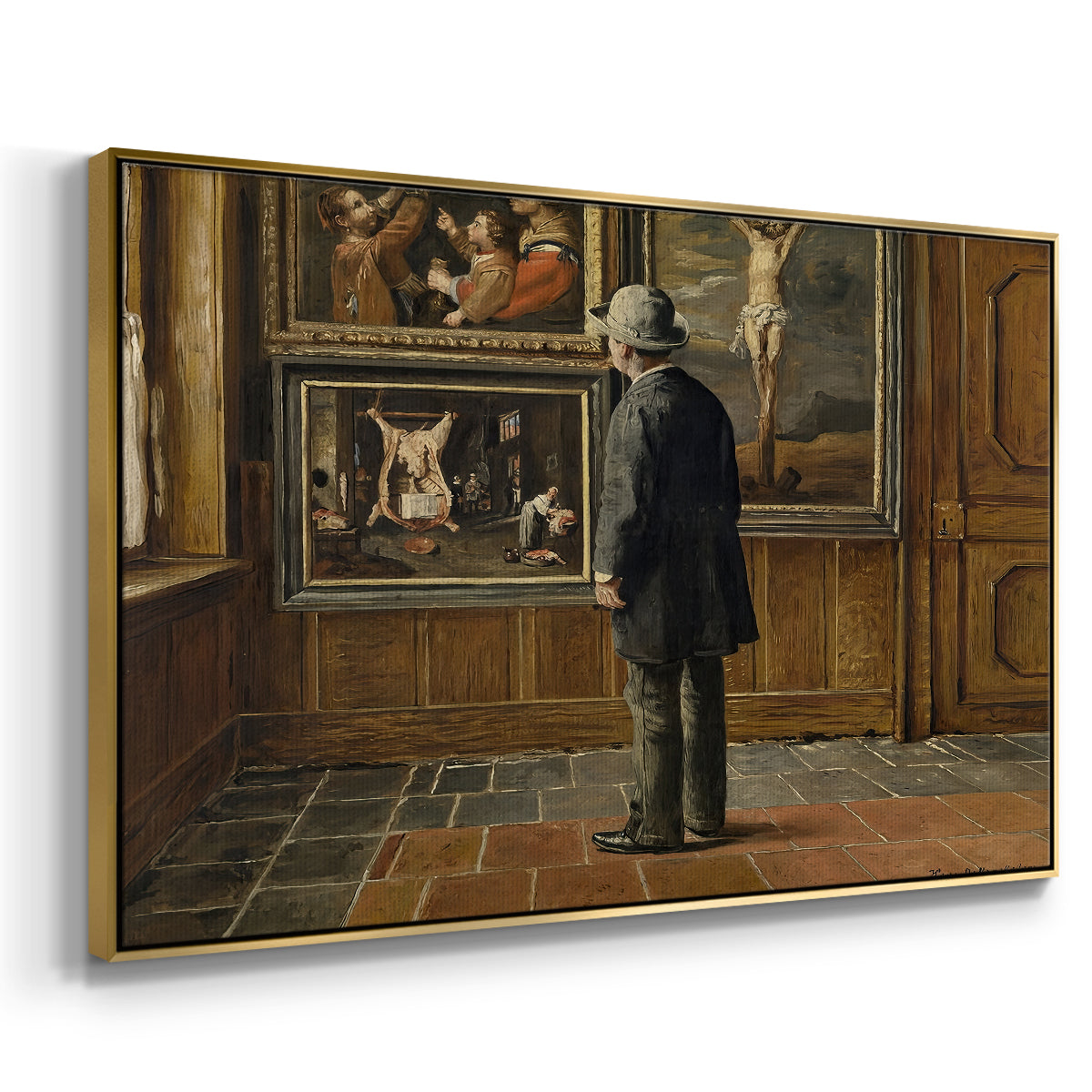 The Picture Lover, 1884 - Floater Framed Canvas Print