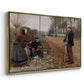 People by a Road, 1893 - Floater Framed Canvas Print