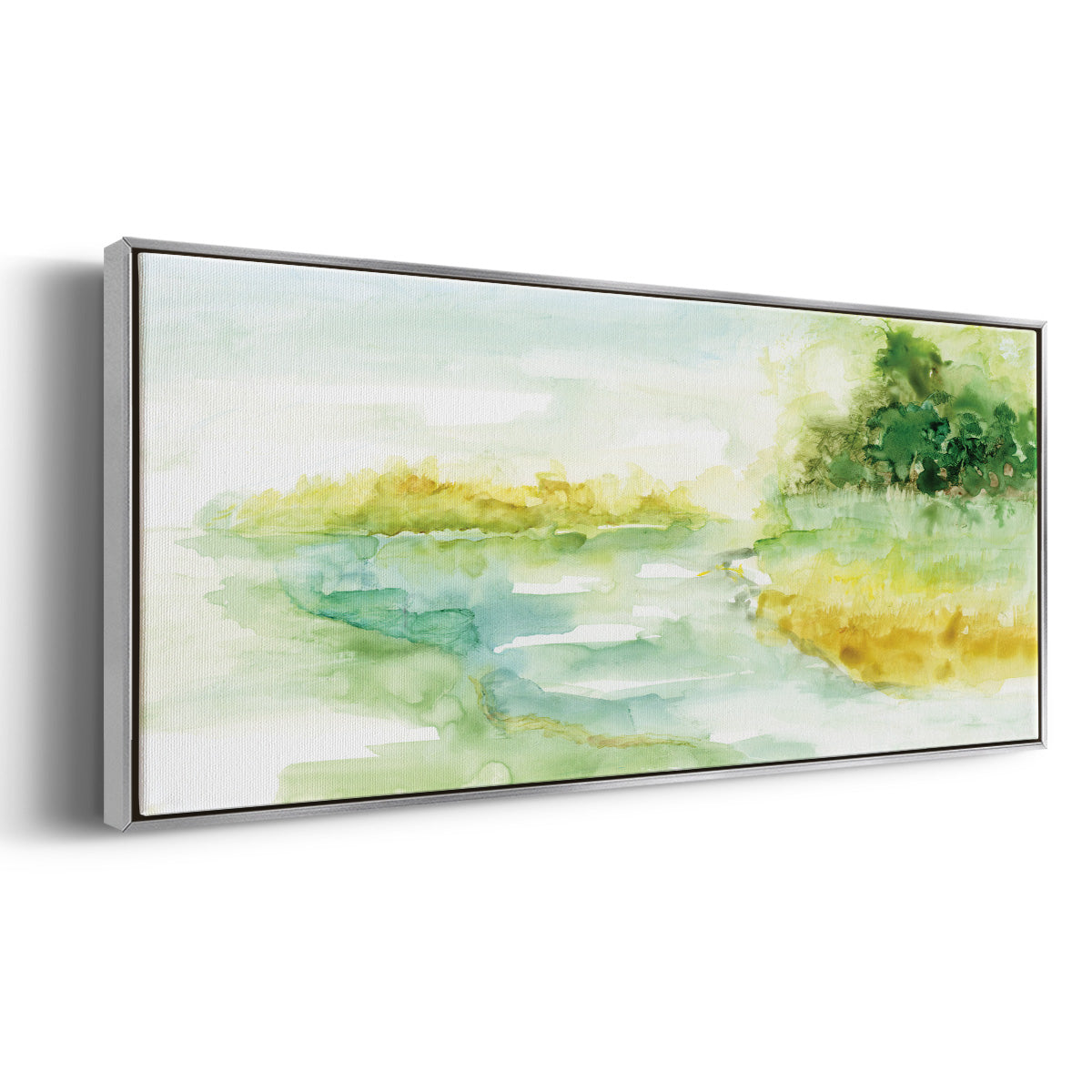 Dreamy Inlet - Floater Framed Canvas Print
