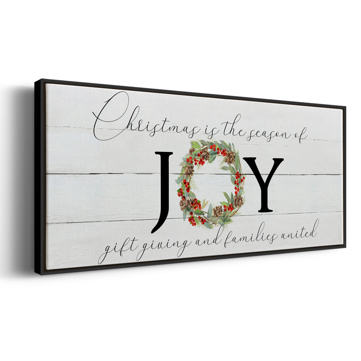 Season of Joy - Floater Framed Canvas Print