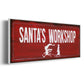 Santa's Workshop - Floater Framed Canvas Print