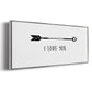 Love Arrow I - Floater Framed Canvas Print