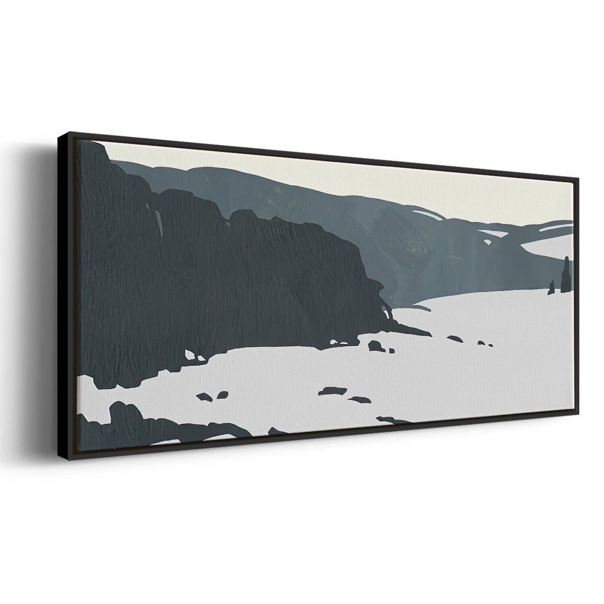 Cutter Island I - Floater Framed Canvas Print