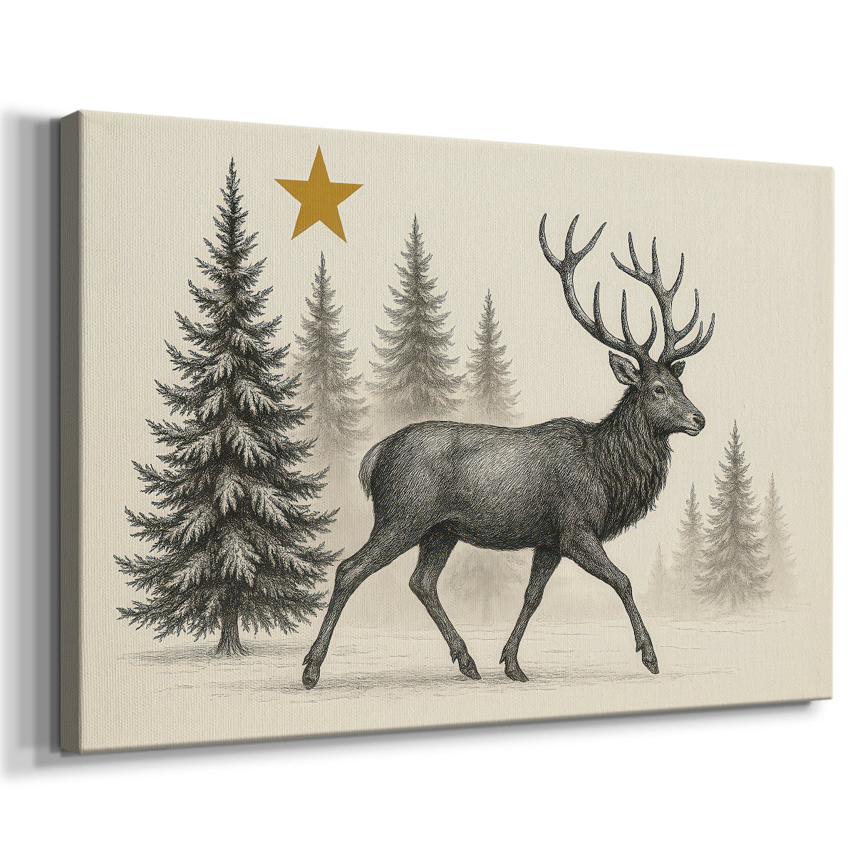 Hearth of Golden Whisper - Canvas Art Print