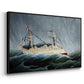 A Ship in the Storm, c. 1899 - Floater Framed Canvas Print