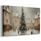 Tinsel-Gold Fir at Eve - Canvas Art Print