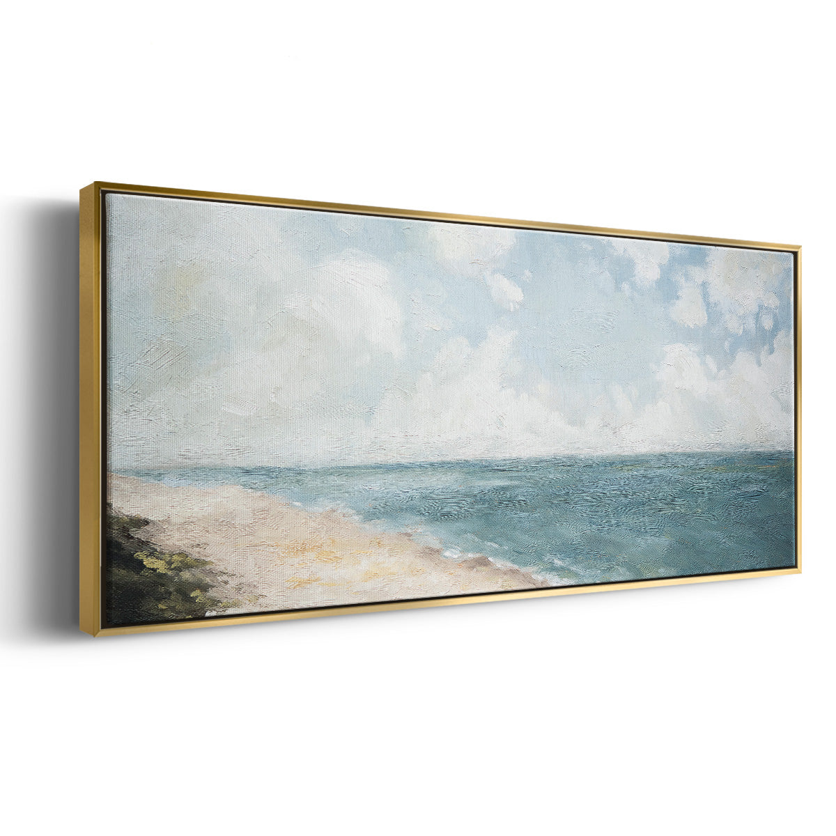 Beach View - Floater Framed Canvas Print