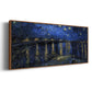 Starry Night Over the Rhone - Floater Framed Canvas Print