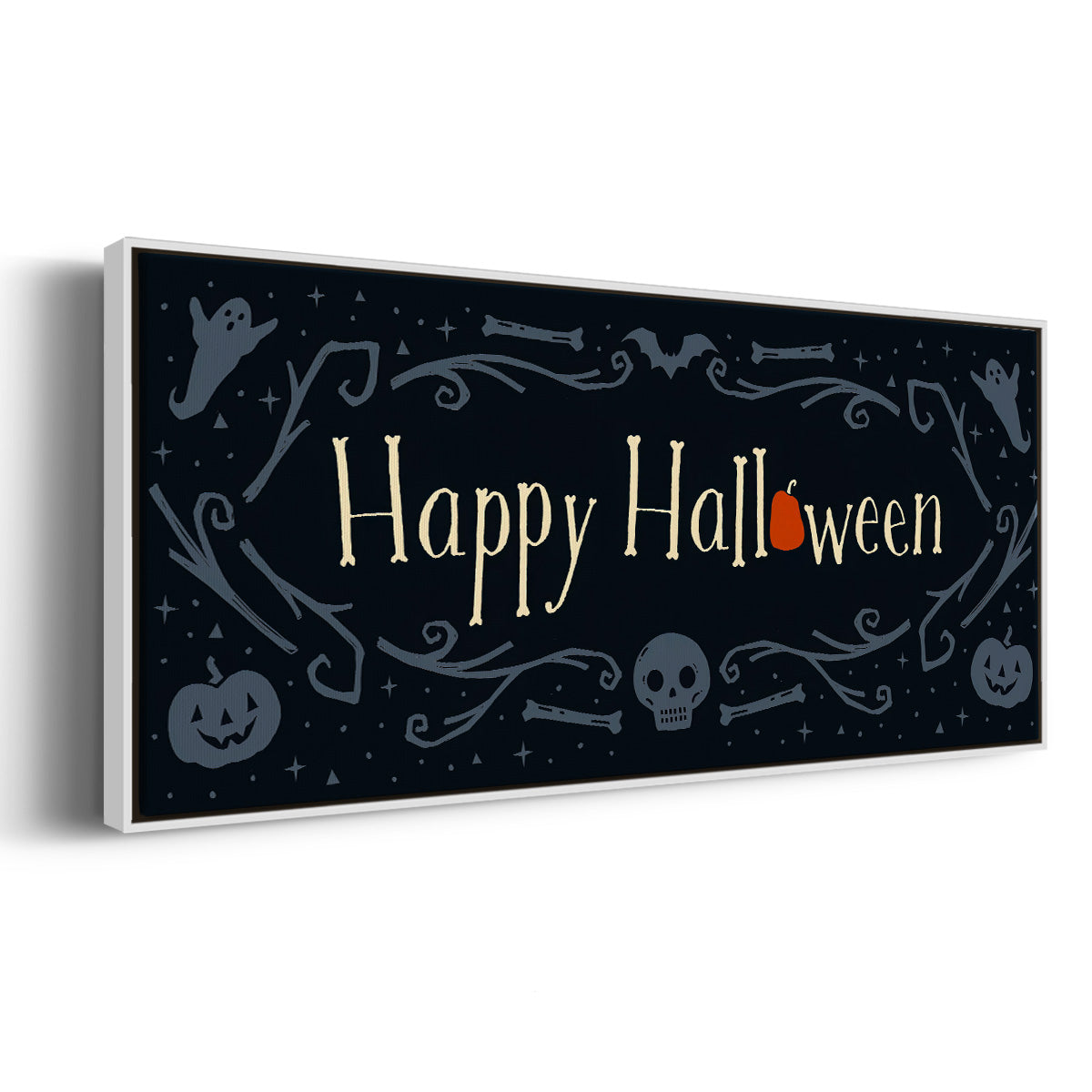 Skeleton Crew Collection D - Floater Framed Canvas Print