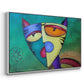 Celestial Cat - Floater Framed Canvas Print