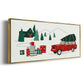 Going to Grandmas Collection D - Floater Framed Canvas Print