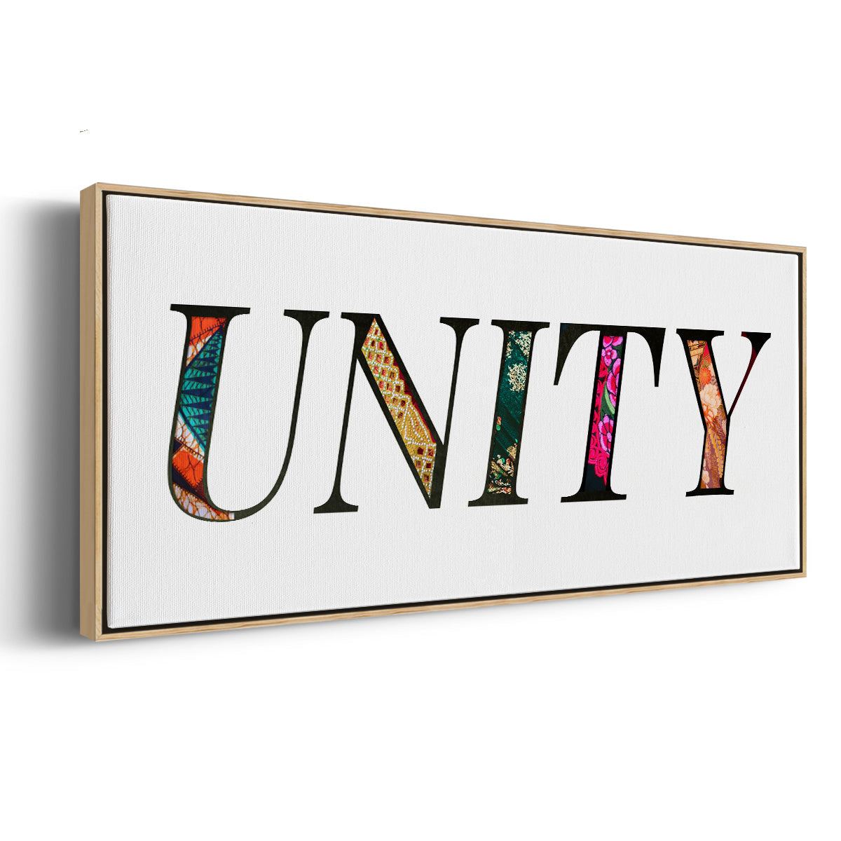 Unity - Floater Framed Canvas Print