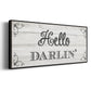 Hello Darlin' - Floater Framed Canvas Print