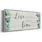 Love Builds - Floater Framed Canvas Print