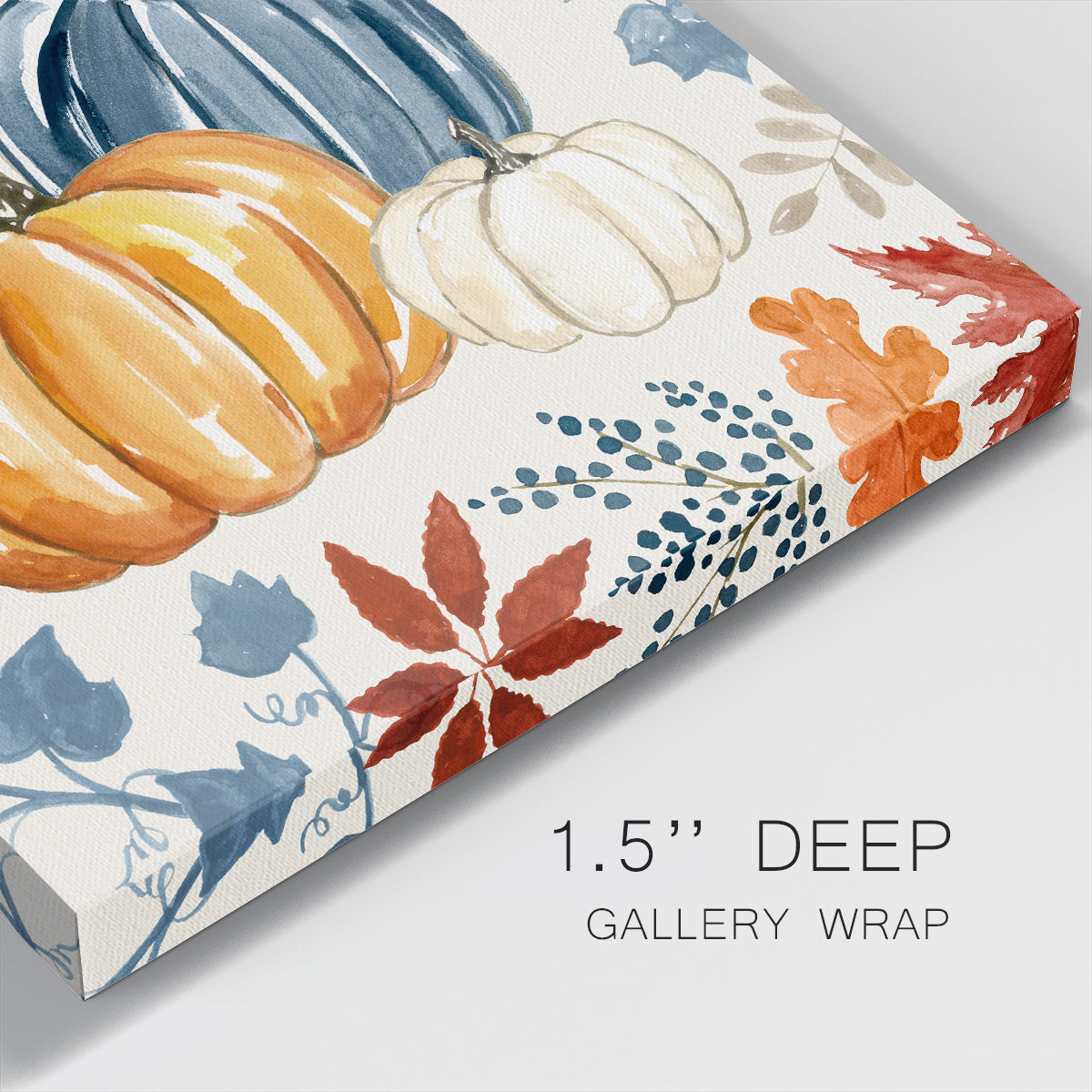 Autumn Pumpkin I -Premium Gallery Wrapped Canvas - Ready to Hang