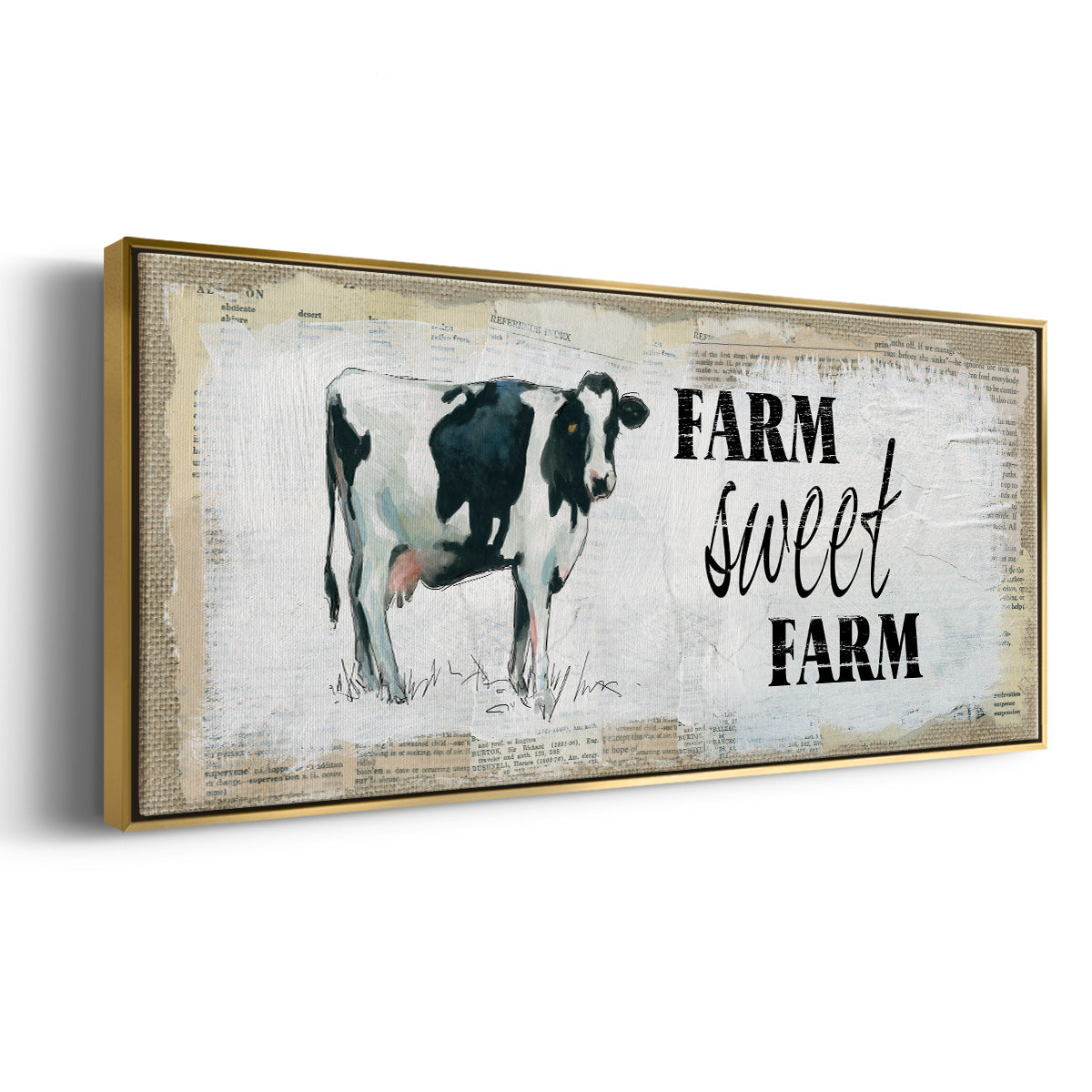 Farm Sweet Farm II - Floater Framed Canvas Print