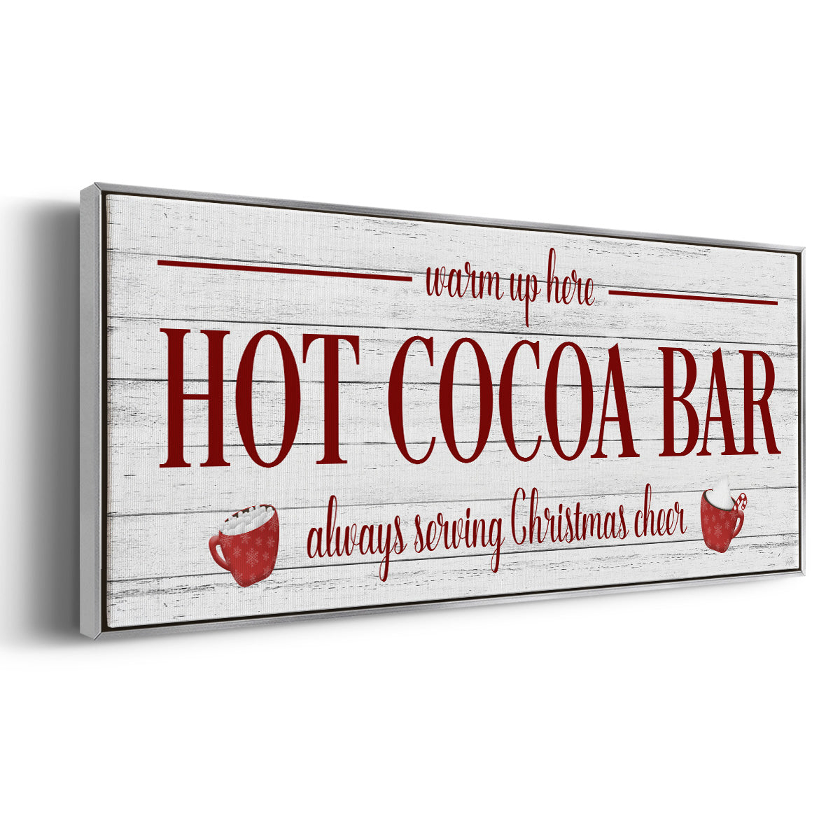 Hot Cocoa Bar - Floater Framed Canvas Print