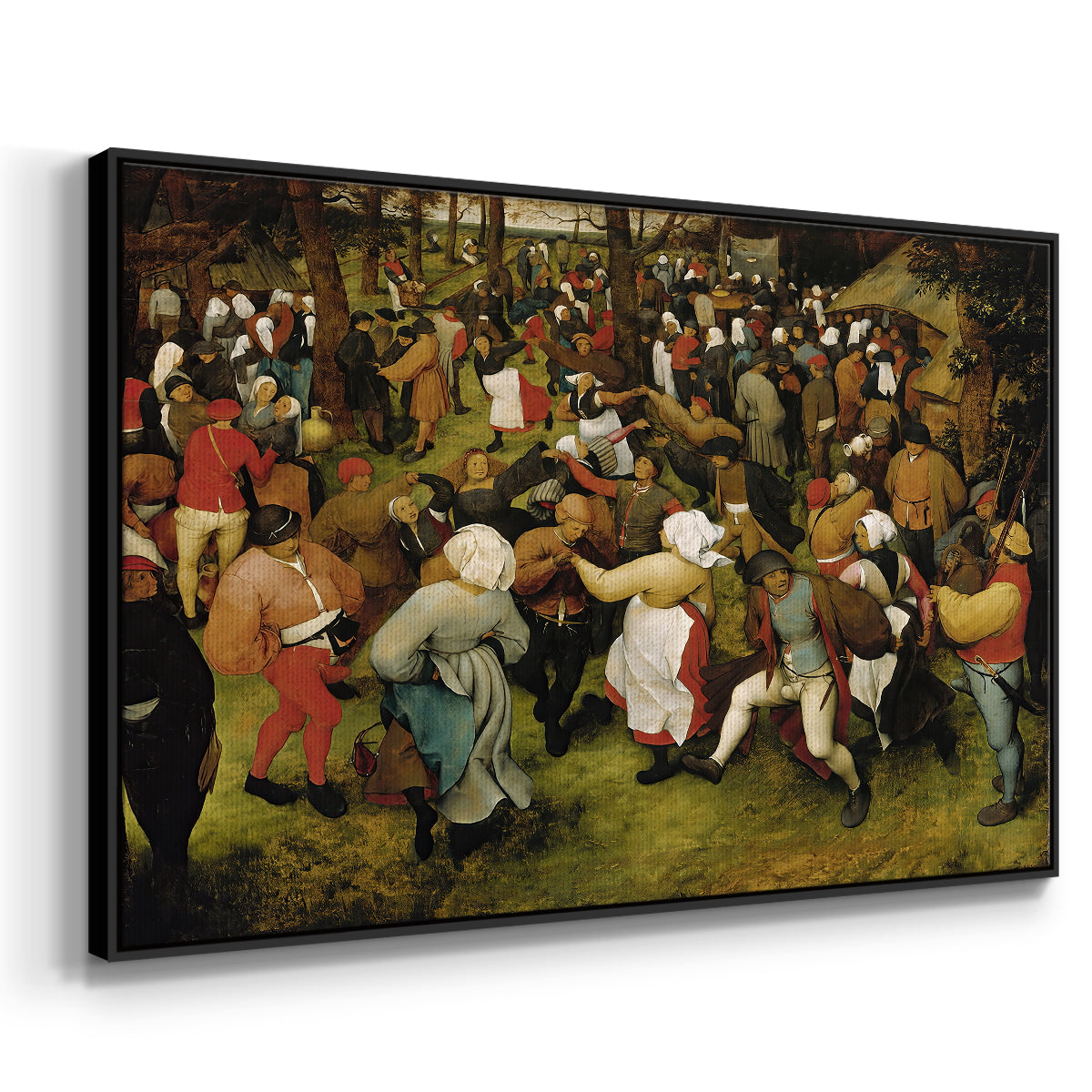 The Wedding Dance, c. 1566 - Floater Framed Canvas Print