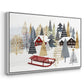 Christmas Chalet Collection A - Framed Gallery Wrapped Canvas in Floating Frame