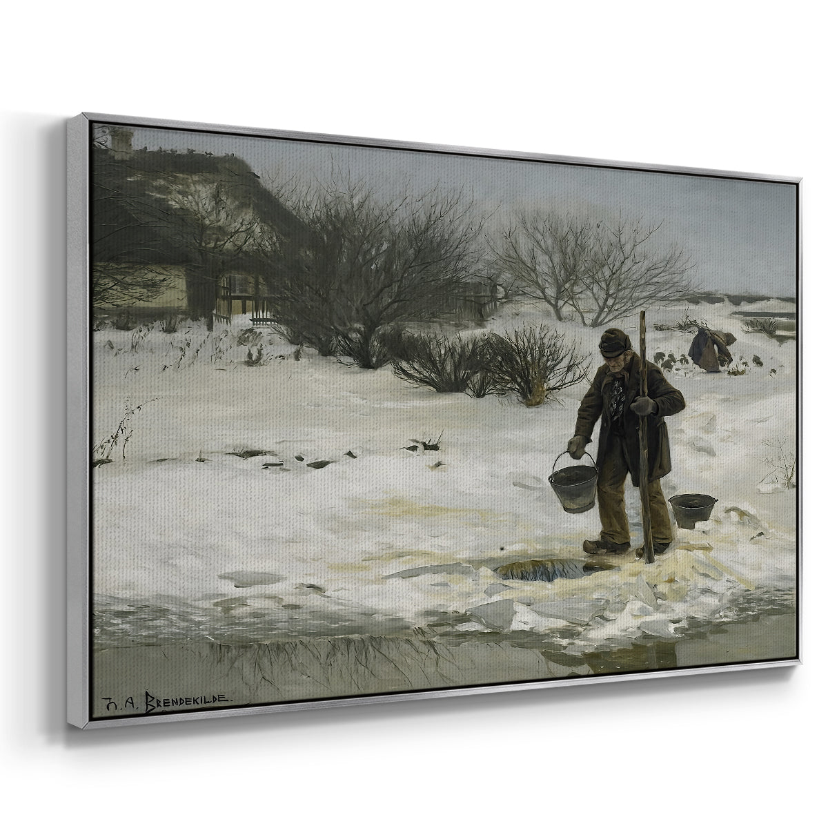 Tøsne, 1895 - Floater Framed Canvas Print