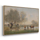 Cows in a Marshy Landscape, c. 1873-1874 - Floater Framed Canvas Print