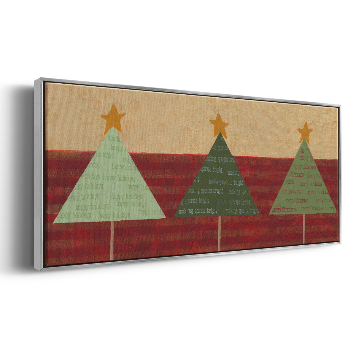 Merry Messages - Floater Framed Canvas Print