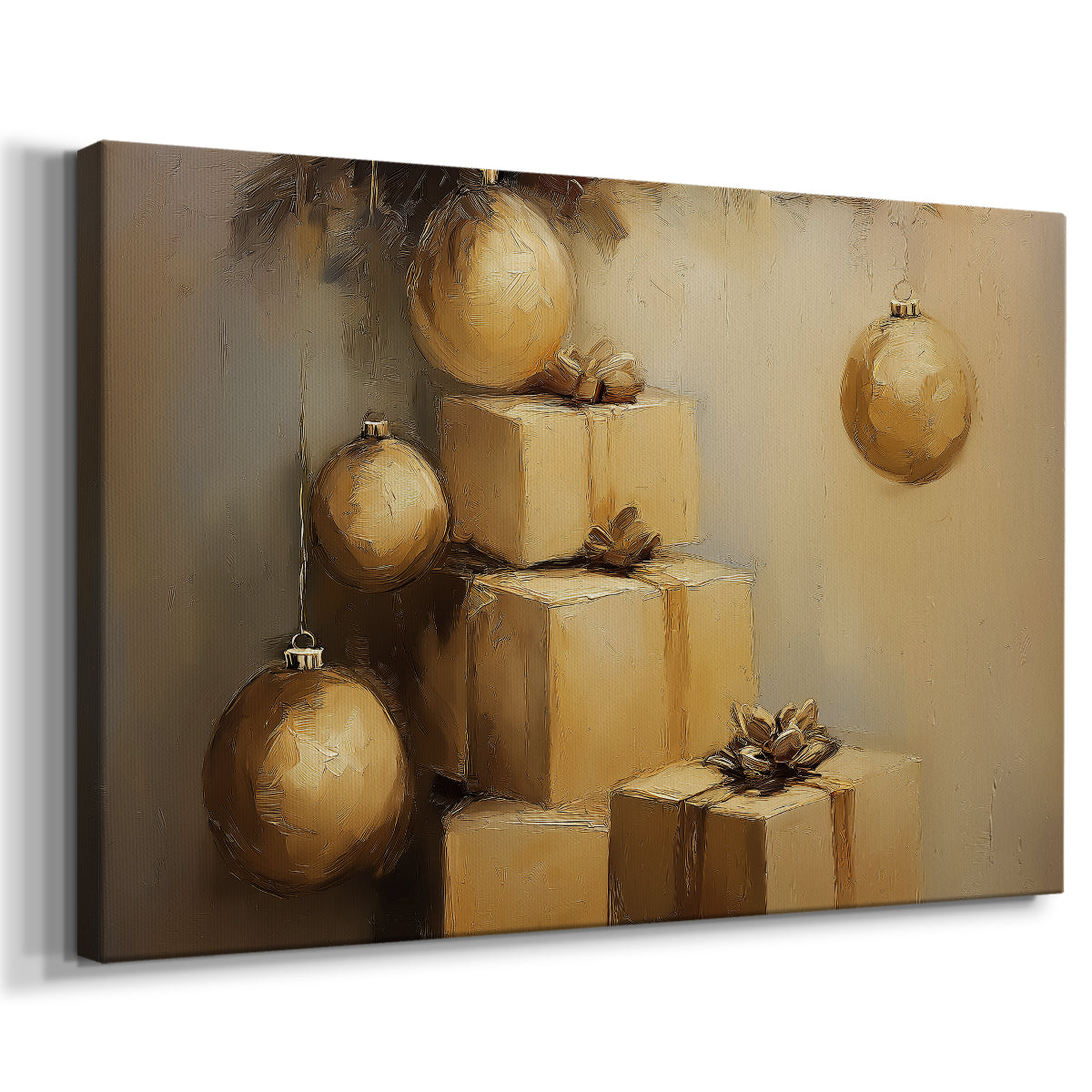 Candlelit Blessing of Mistletoe - Canvas Art Print