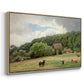 Farm with Grazing Cows (Bondegård med beitende kuer), 1892 - Floater Framed Canvas Print