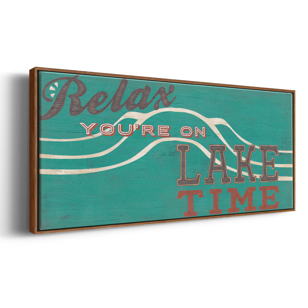 Cabin Life Collection H - Floater Framed Canvas Print