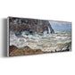The Manneport, Étretat, Rough Sea, 1883 - Floater Framed Canvas Print