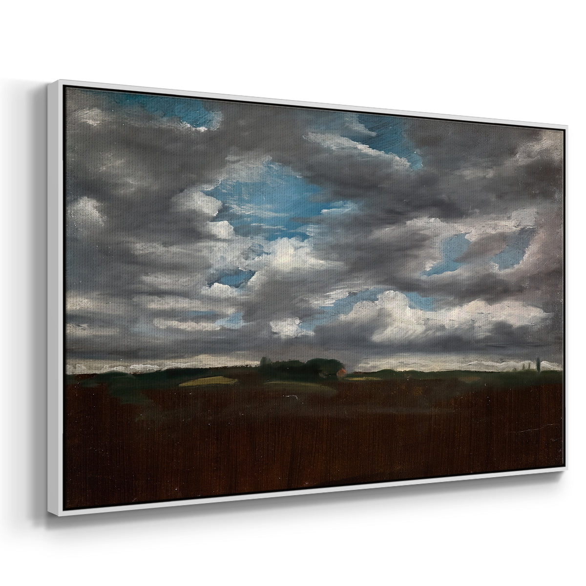 Extensive Landscape with Grey Clouds, c. 1821-1822 - Floater Framed Canvas Print