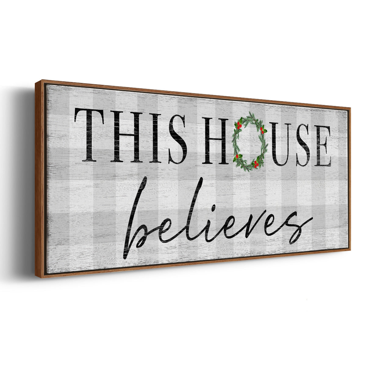 This House Believes - Floater Framed Canvas Print