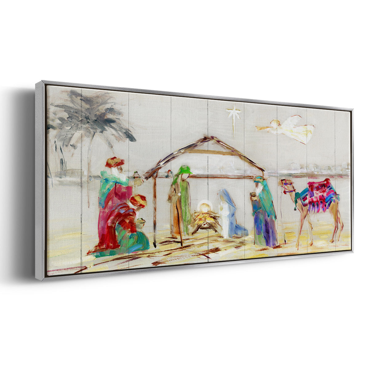 Nativity - Floater Framed Canvas Print