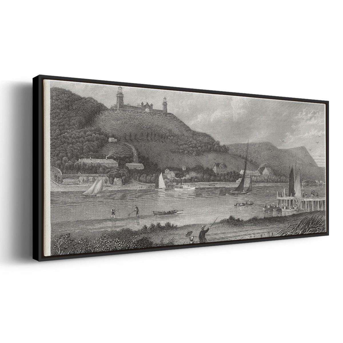 The Highlands of the Neversink - Floater Framed Canvas Print