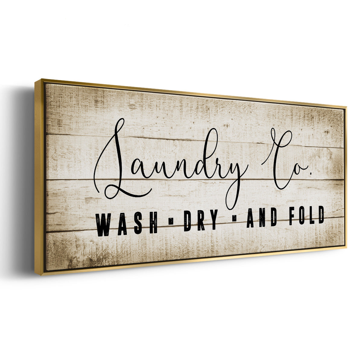 Laundry Co. - Floater Framed Canvas Print